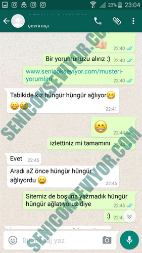 sevgiliye video yorumları